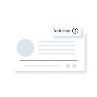 Add a floating back to top button